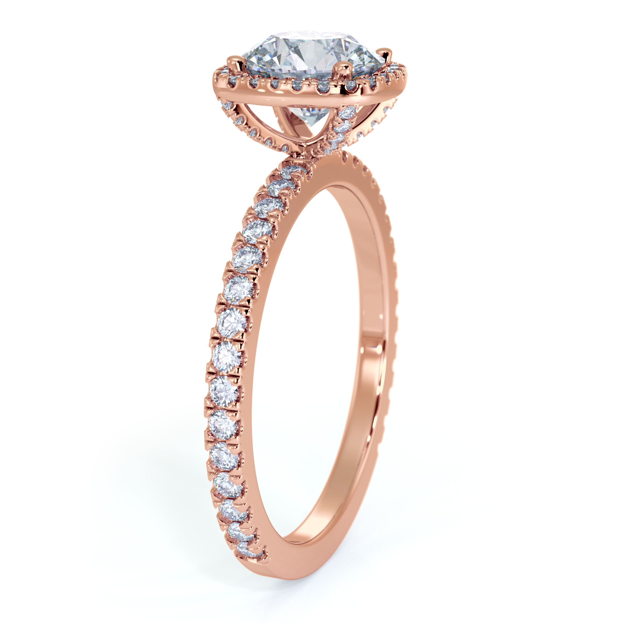 Yoho, .41 ct. t.w. Halo Diamond Engagement Ring Setting